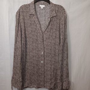 J.JILL  WOMEN'S LONG SLEEVE BUTTON DOWN SHIRT